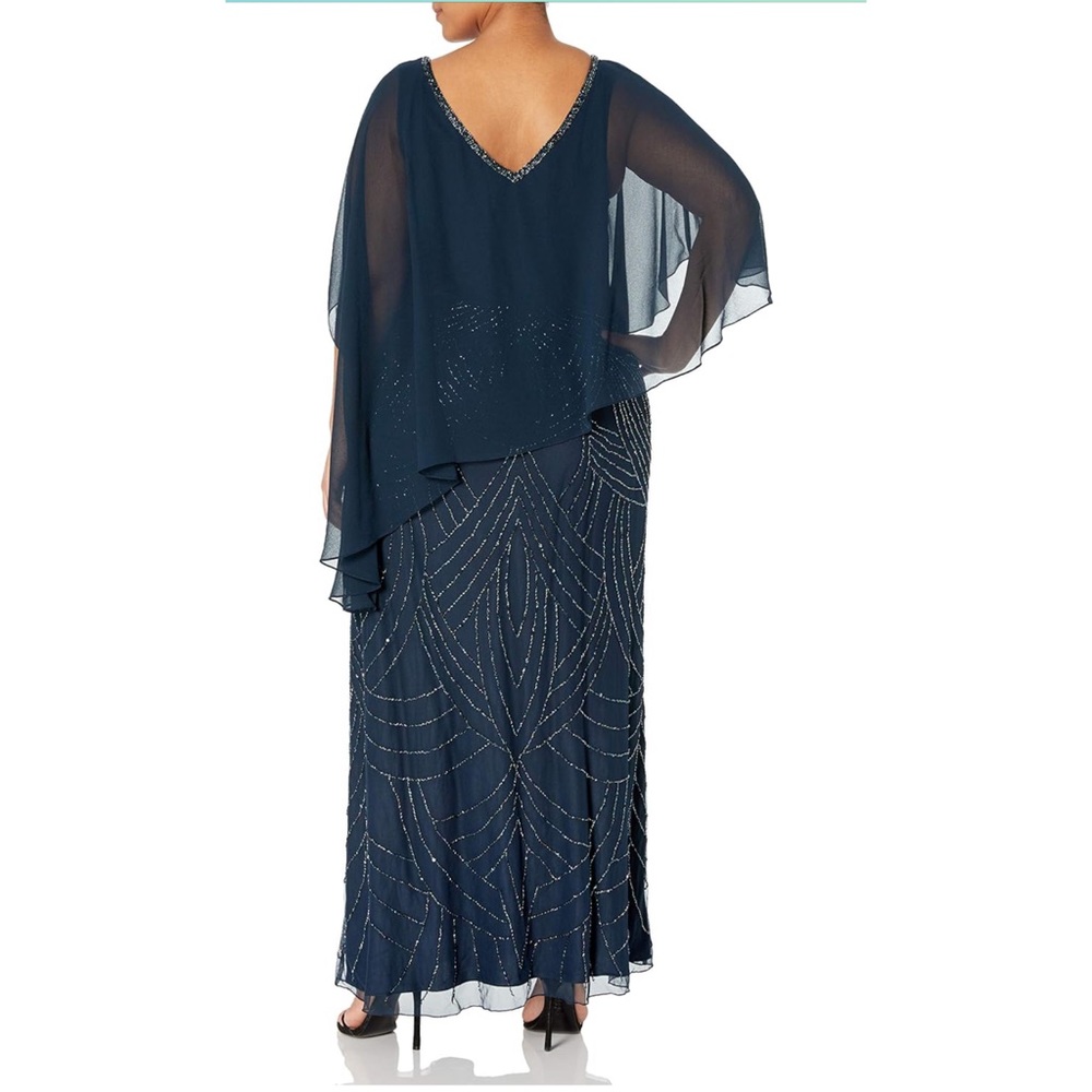 J Kara Women's Pop Over with Beaded Bottom Side 12P NWT $289 - Picture 2 of 4